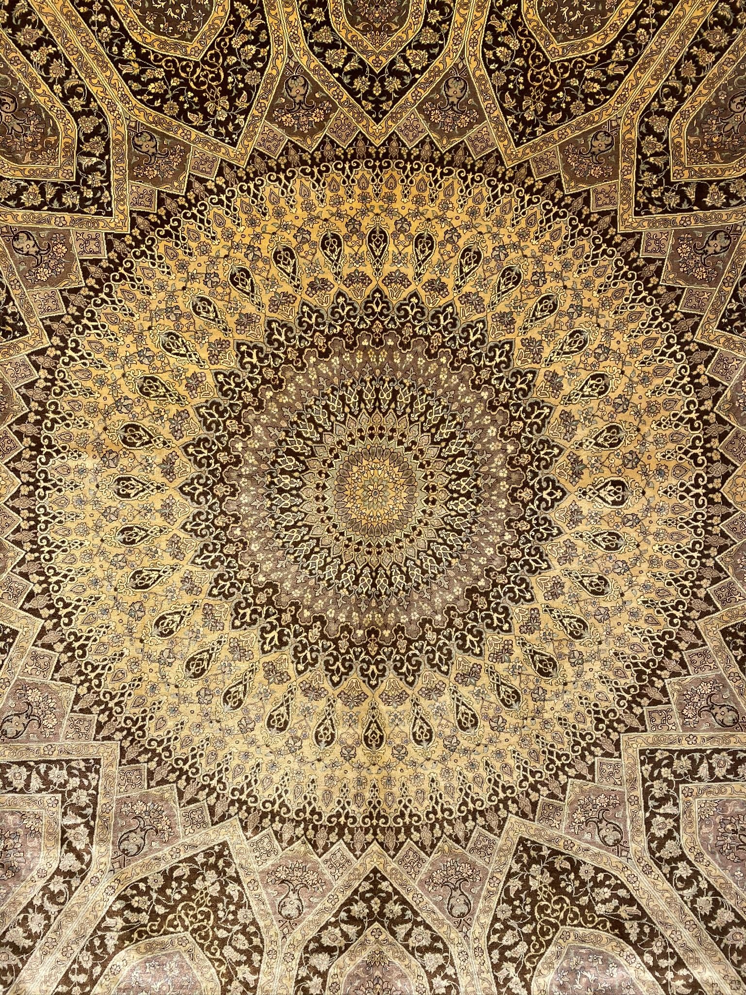 Qum silk rug