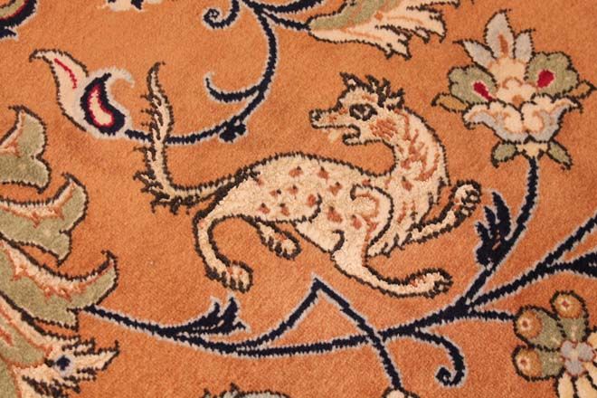 Antique Qom carpet