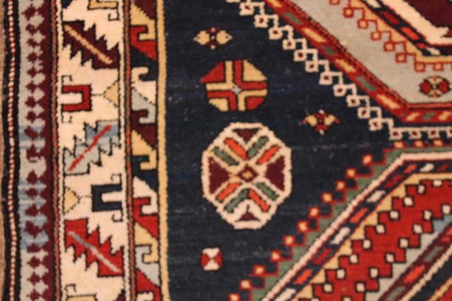 Antique Derband rug