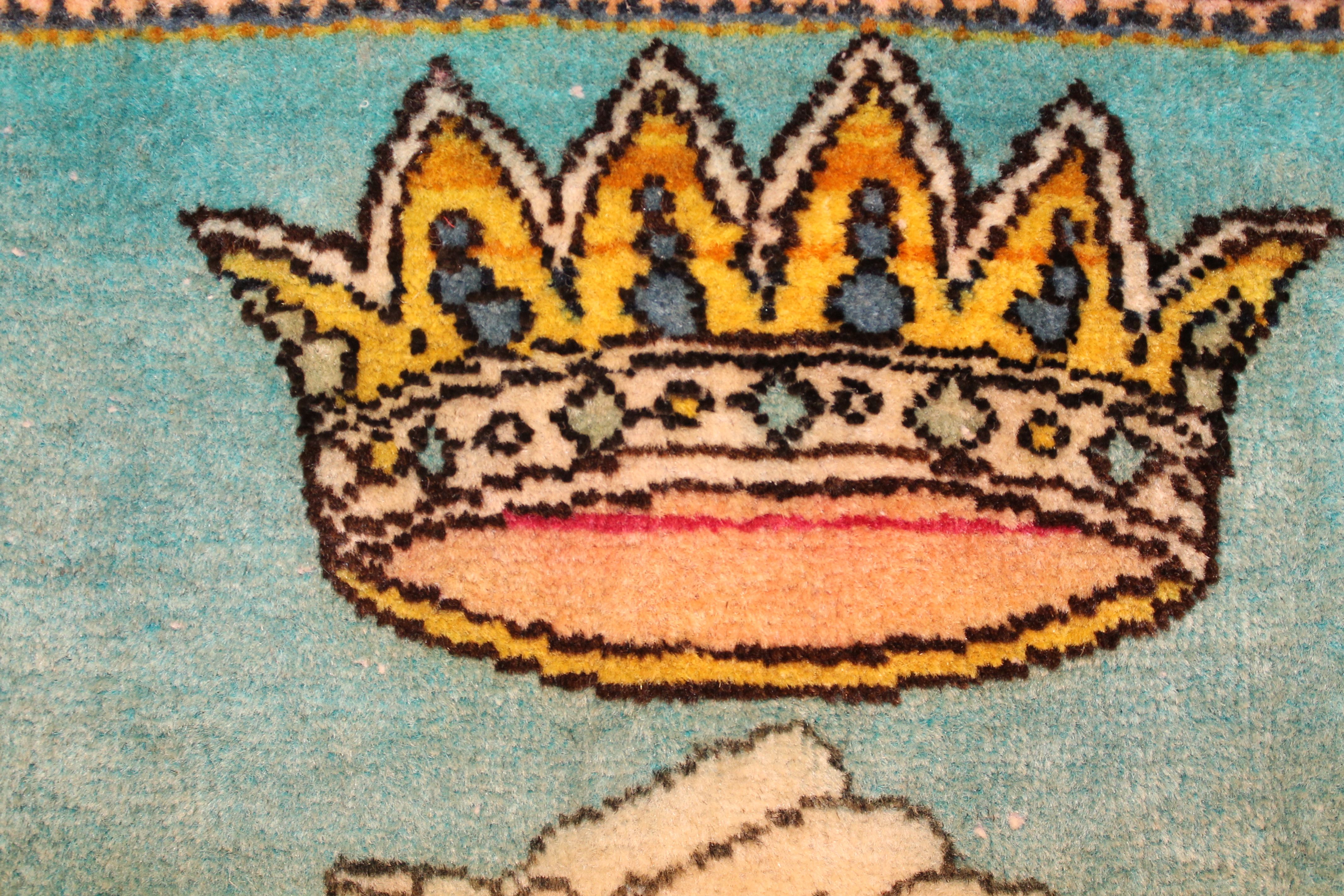 Antique Kashan rug