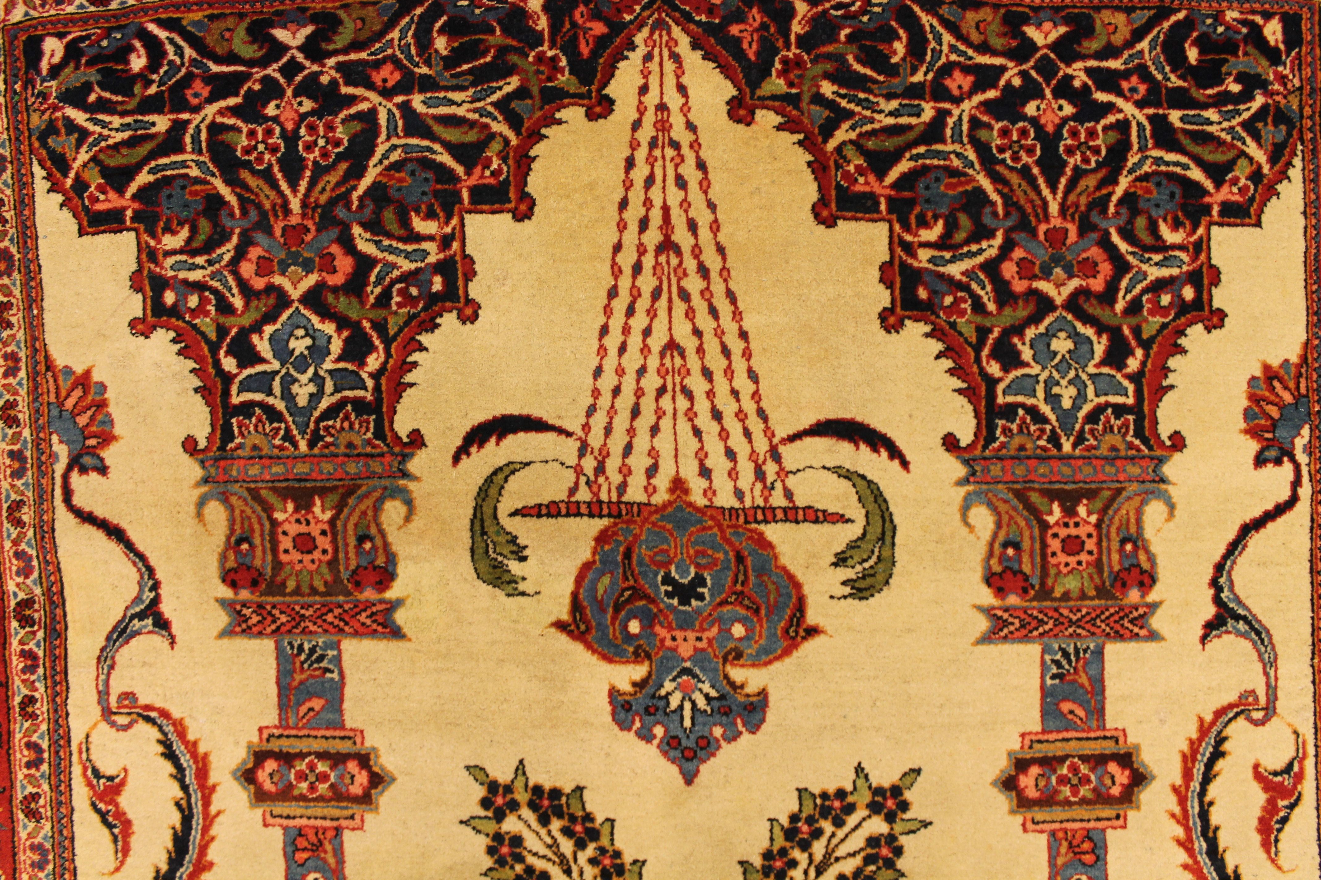 Antique Kashan rug