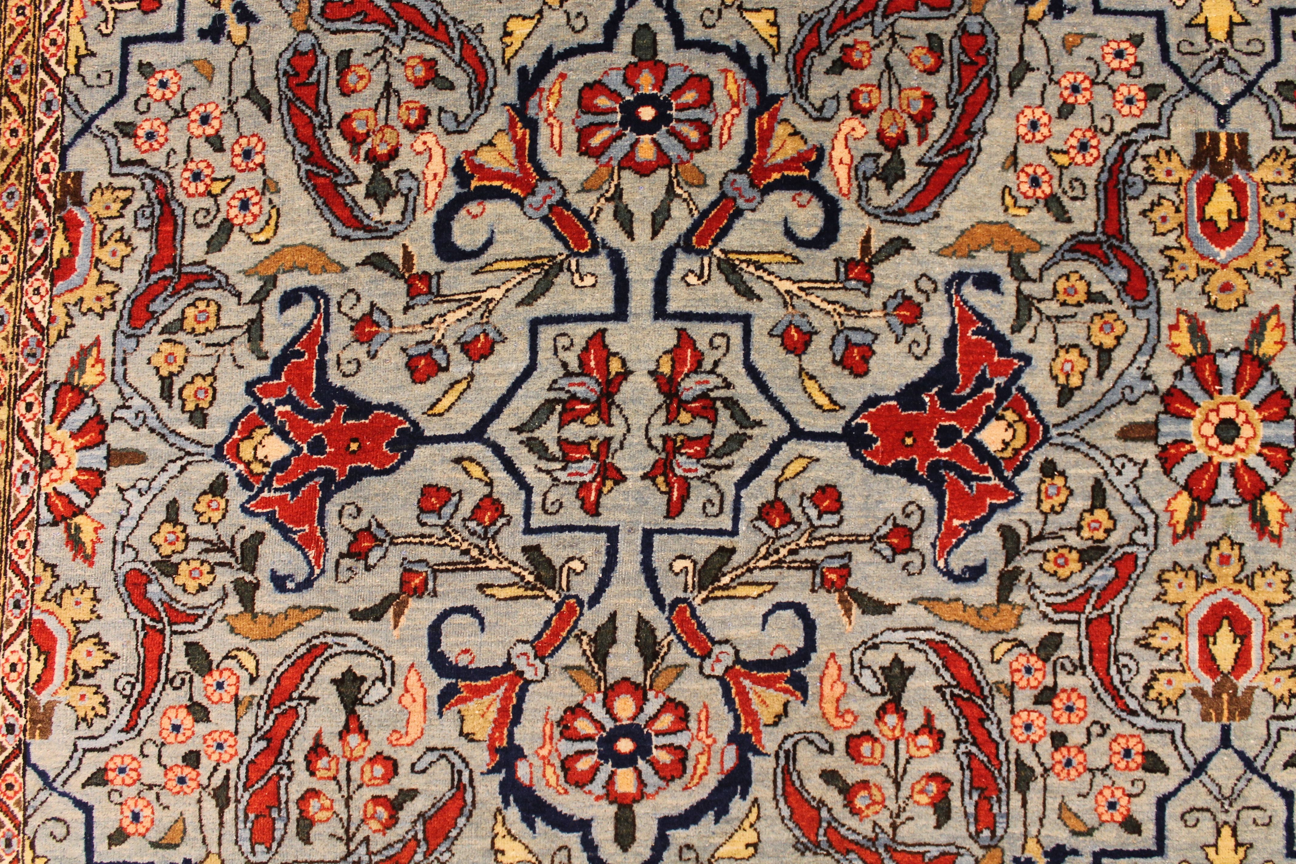 Antique Qom carpet